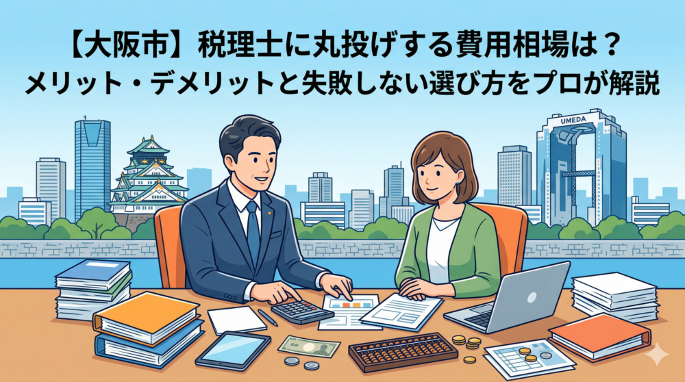【大阪市】税理士に丸投げする費用相場は？メリット・デメリットと失敗しない選び方をプロが解説