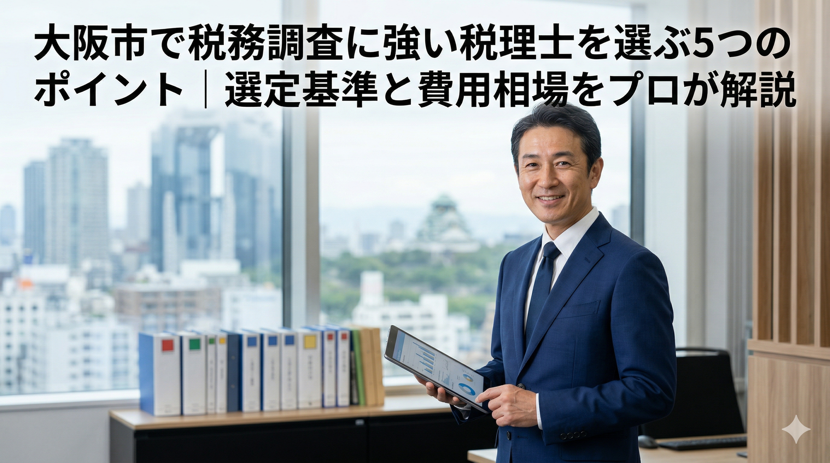 大阪市で税務調査に強い税理士を選ぶ5つのポイント｜選定基準と費用相場をプロが解説